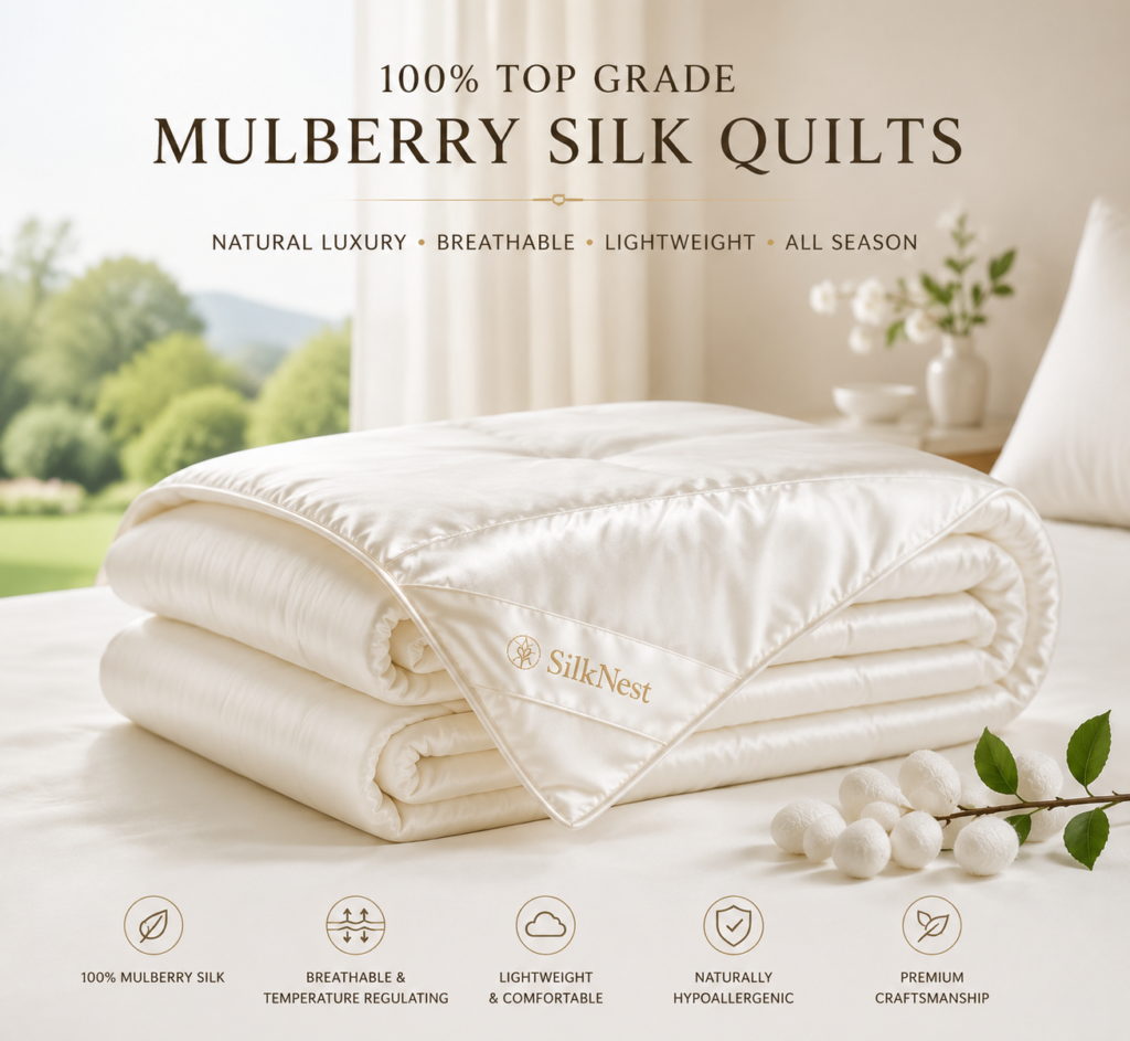 100% Top Grade Mulberry Silk Quilts