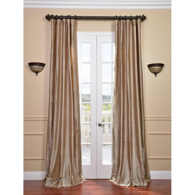 Silk Blend Blackout Curtains - Image 4