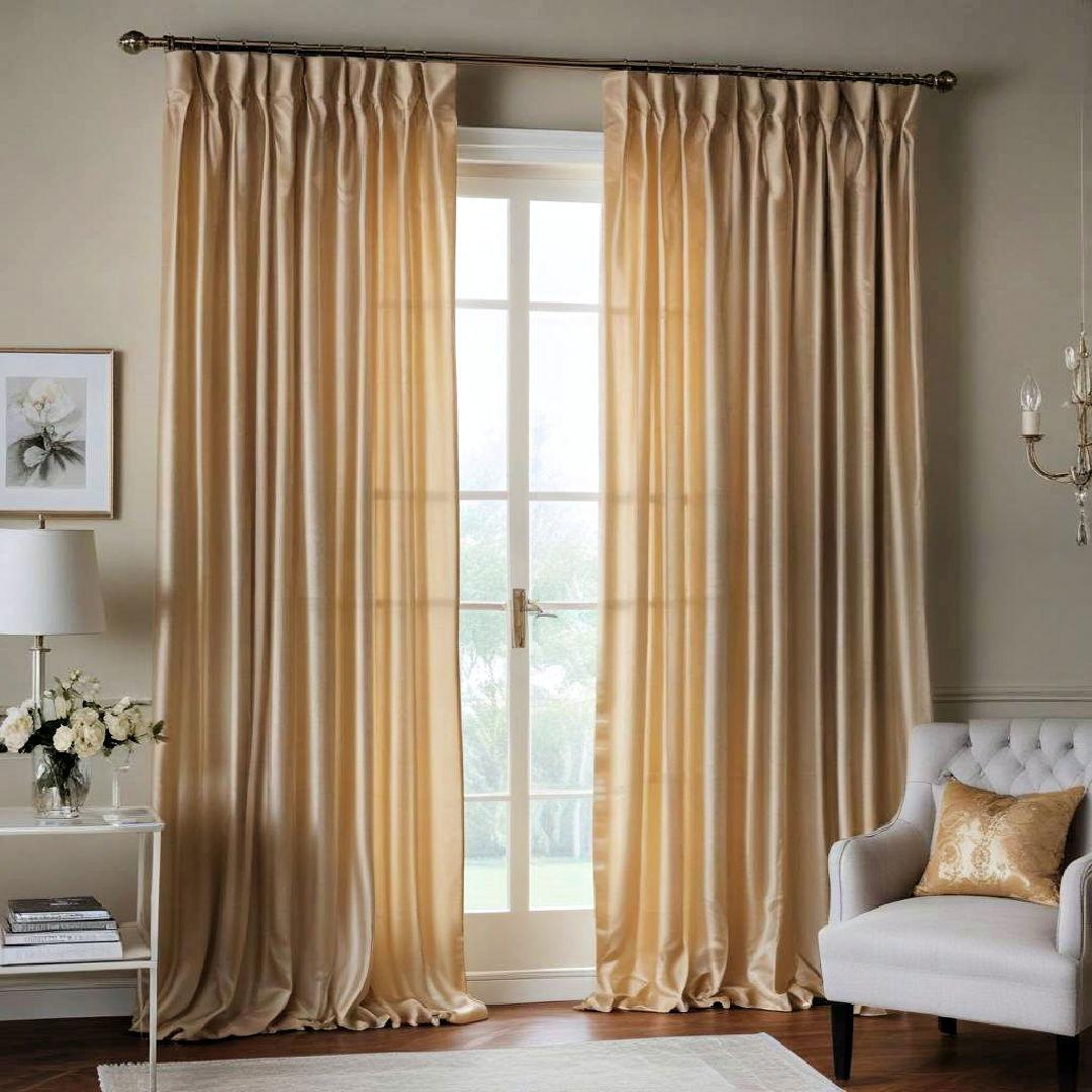 Silk Blend Blackout Curtains - Image 3