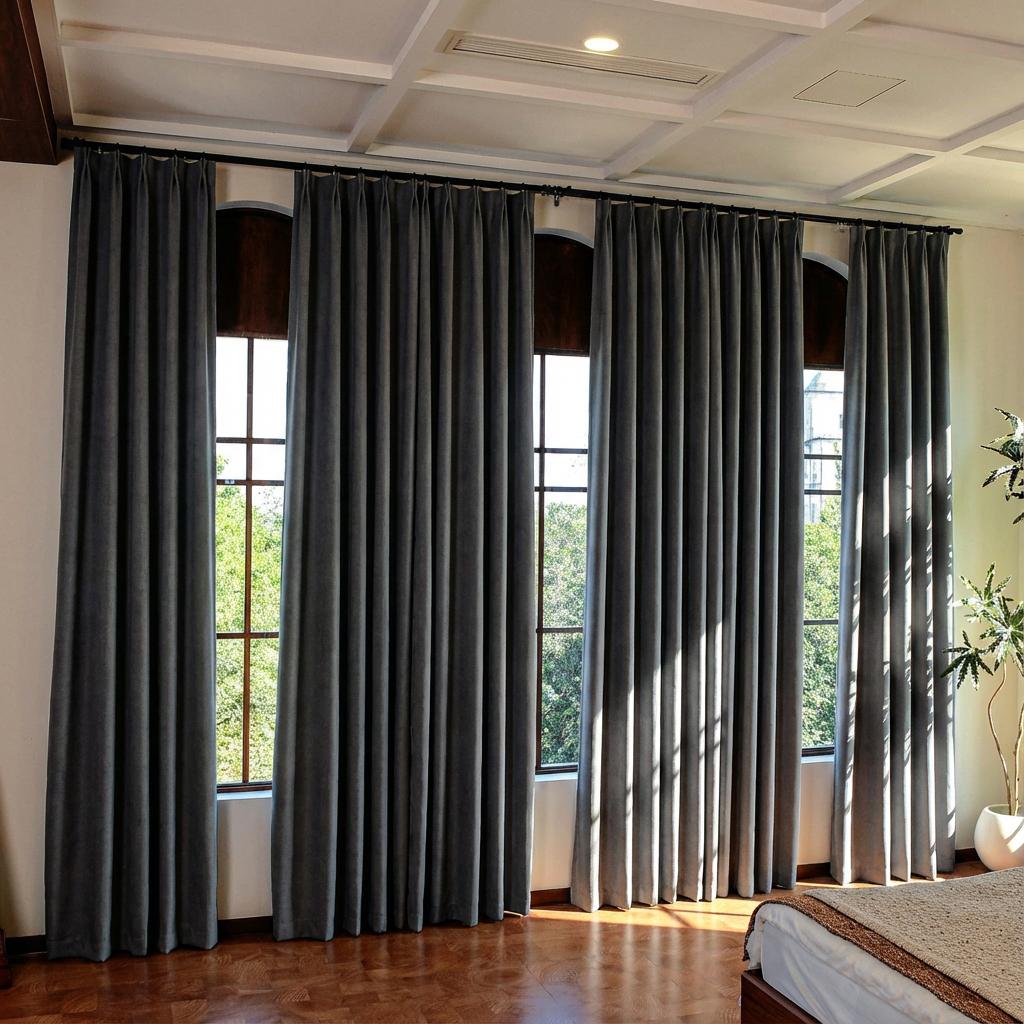 Silk Blend Blackout Curtains - Image 7