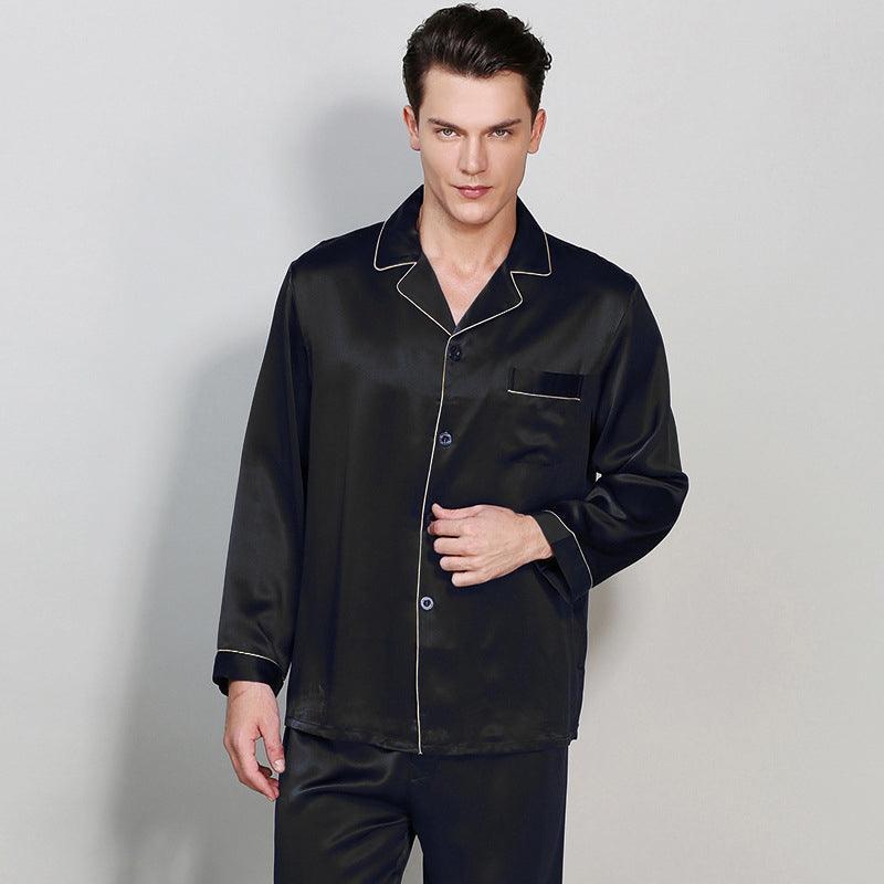 Classic Men's Silk Pajama Set - Image 3