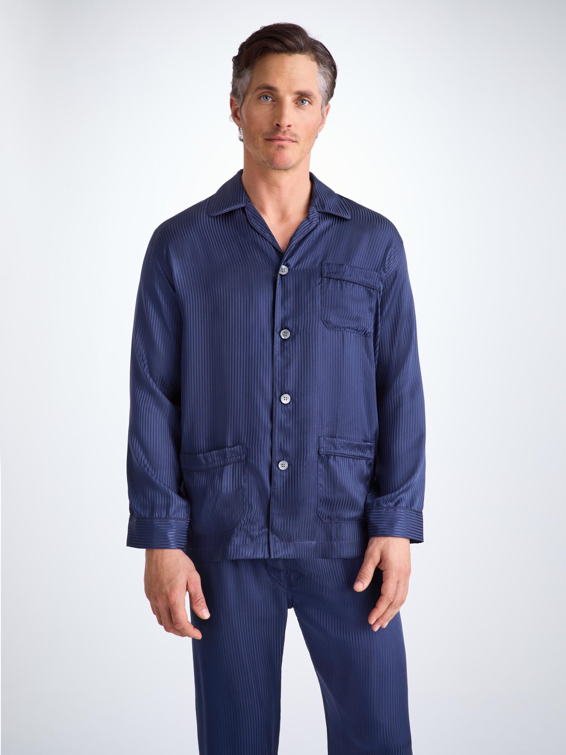 Classic Men's Silk Pajama Set - Image 5