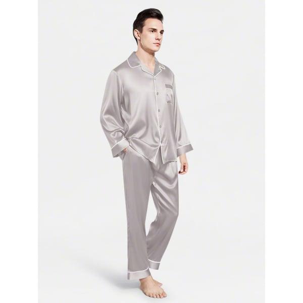 Classic Men's Silk Pajama Set - Image 7