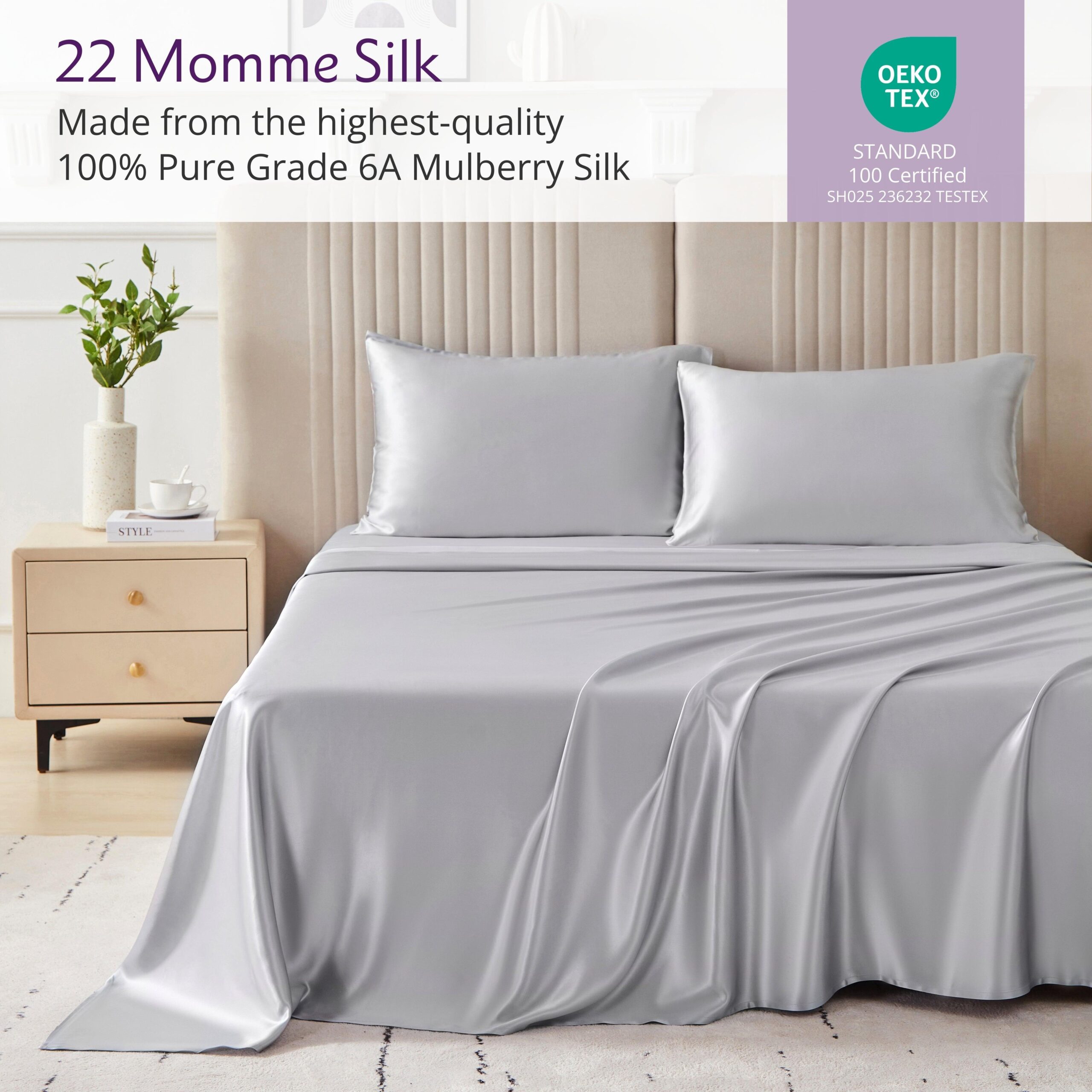 Mulberry Silk Duvet Cover Set - Image 7